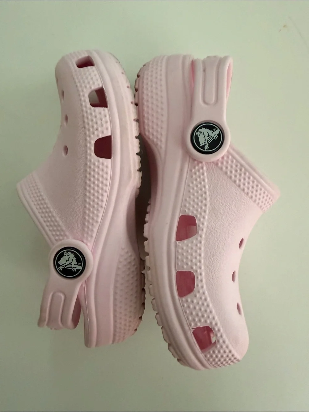 CROCS Kids' Classic Clogs in Pastel Pink